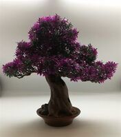 Artificial Bonsai Tree - 38cm x 26cm x 38cm, Purple