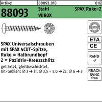 Schraube R 88093 Ruko Spitze/PZ 4x35/32-