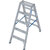 Stufen-DoppelLeiter, (Alu), Arbeitshöhe 2,95 m,Leiternhöhe 1,2 m, Stufenanzahl 2x5, Gewicht 6,6 kg