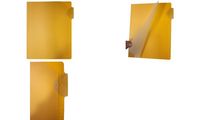DURABLE Karteikarten-Tasche, DIN A4, mit Rastlochung, gelb (9399604)