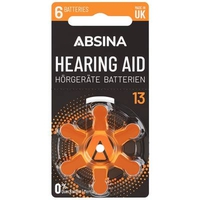 ABSINA PR48 PILE POUR APPAREIL AUDITIF ZA 13 ZINC-AIR 1.4 V 6 PC(S) 401022