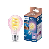 PHILIPS - INTELLIGENT LED FILAMENT BULB CLEAR 40 W A60 E27 RGB WIZ 929003267121