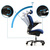 Bürostuhl / Drehstuhl VAPOR LUX Stoff blau hjh OFFICE