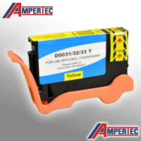 Ampertec Tinte ersetzt Dell 592-11815 PT22F yellow