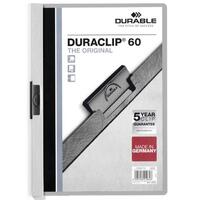 DURABLE CARPETA DOSSIER PINZA DURACLIP 60 GRIS A4 -25U-