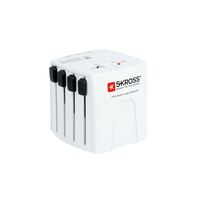 Skross MUV Micro adattatore per presa di corrente Universale Bianco
