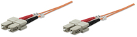 Intellinet 3m SC/SC InfiniBand/fibre optic cable OM1 Oranje