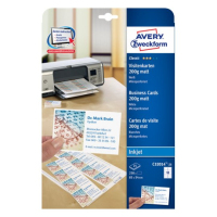 Avery C32014-25 visitekaartje Inkjet Doos Wit