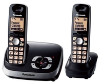 Panasonic KX-TG6522 DECT telefon Hívóazonosító Fekete