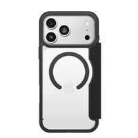 OtterBox React Folio MagSafe Series voor Apple iPhone 17 Pro Max, zwart Crystal, transparant/zwart