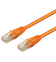 Goobay 0.5m 2xRJ-45 Cable cable de red Naranja 0,5 m