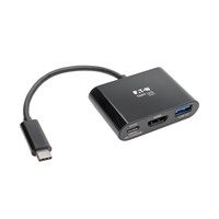Tripp Lite U444-06N-H4UB-C adaptateur graphique USB Noir