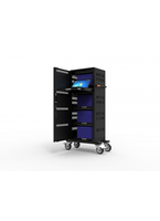 Port Designs 901965 portable device management cart/cabinet Portable device management cabinet Black