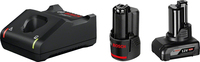 Bosch 1 x GBA 12V 2.0Ah + 1 x GBA 12V 4.0Ah + GAL 12V-40 Professional akkumulátor töltő Háztartási elem AC