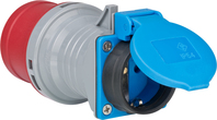 Brennenstuhl 1081690 adaptador de enchufe eléctrico Azul, Gris, Rojo