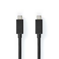 Nedis CCGP64020BK10 USB-kabel USB4 Gen 2x2 1 m USB C Zwart