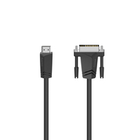 Hama 00205018 adaptador de cable de vídeo 1,5 m HDMI tipo A (Estándar) DVI-D Negro