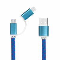 Thumbs Up 1001554 USB-kabel 0,2 m USB A Micro-USB A Blauw