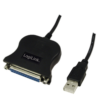 LogiLink UA0054A Paralleles Kabel 1,8 m Schwarz