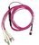 BlueOptics 3HE13896AA-1-BO Glasvezel kabel 1 m MPO 4x LC OM4 Roze