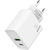 DEQSTER Double Charger USB-C, 20W PD (Schnellladefunktion), Ladegerät (Power Adapter)