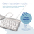 R-Go Tools Ergonomisch toetsenbord R-Go Split Break met pauzesoftware, gesplitst toetsenbord, QWERTY (NORDIC), Bluetooth, wit