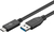 Goobay 41073 USB kábel 0,5 M USB 3.2 Gen 2 (3.1 Gen 2) USB A USB C Fekete