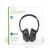 Nedis HPBT1201BK auricular y casco Auriculares Inalámbrico y alámbrico Diadema Llamadas/Música MicroUSB Bluetooth Negro