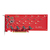 StarTech.com QUAD-M2-PCIE-CARD-B interfacekaart/-adapter Intern M.2