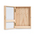 Schlüssel-/Memo-Box, Holz unbehandelt, 30x8x42 cm. Farbe: weiß/natur. Dieser