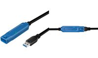 LogiLink Câble de rallonge actif USB 3.2 Gen1, 20 m (11117827)