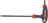 Schraubendreher mit T-Griff und seitlicher Klinge | T-Profil (für Torx) mit/ohne Bohrung T20