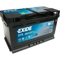 Exide EL800 Start-Stop EFB 12V 80Ah 800A Autobatterie