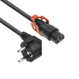 ACT Cable de conexión 230V Schuko macho acodado - C13 IEC Lock+ 2.00 m