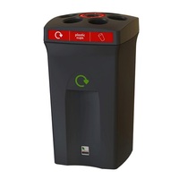 Envirobin Cup Recycling Bin - 100 Litre - Black