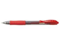 Pilot G-207 Retractable Gel Rollerball Pen 0.7mm Tip 0.39mm Line Red (Pack 12)