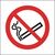 Safety Sign No Smoking Symbol 50x50mm Self-Adhesive PH04739S