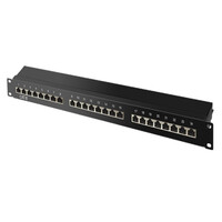cat 6 19" 1HE-Patchpanel 24 Port