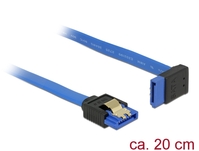 Kabel SATA 6 Gb/s Buchse gerade an SATA Buchse oben gewinkelt, mit Goldclips, blau, 0,2m, Delock® [8