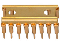 Carrier-IC-Fassung, 14-polig, RM 2.54 mm (7.62 mm), Kupferlegierung, vergoldet f