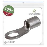 Quadrios 23C507 Gyűrűs kábelsaru Keresztmetszet (max.)=4 mm² Lyuk Ø=5.3 mm Szigetelés nélkül 100 db
