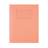 Silvine 9x7 inch/229x178mm Exercise Book 5mm Square 80 Pages Orange (Pack 10)