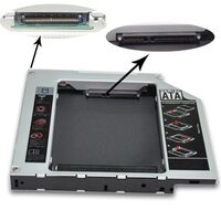 2:nd bay HD Kit 12,7mm For 12,7mm 2,5" SATAhdd or SSD SATA(internal)-IDE(external) Speicherlaufwerksgehäuse