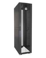 Rack 48U 2265mm (96.16")H x 800mm (31.50")W x 1115mm (43.89")D with Perf. Front Door Perf. Split Rear Doors, Black gray, shock Racks