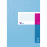 Spaltenbuch A4 mit Kopfleiste 13 Spalten 40 Blatt hellblau