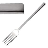 Olympia Napoli Table Fork in Stainless Steel Rectangular Handle - Pack of 12
