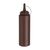 Vogue Squeeze Wide Neck Sauce Bottle in Brown Polyethylene - 227ml / 8oz