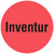Inventuretiketten, Ø 20 mm, Inventur, 1.000 Etiketten, Papier rot und schwarz, permanent