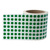 Markierungspunkte Ø 10 mm, grün, 10.000 runde Etiketten auf 1 Rolle/n, 3 Zoll (76,2 mm) Kern, Folienpunkte permanent, Verschlussetiketten