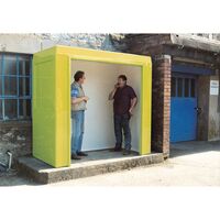 Gatehouses, kiosks and paystations - Waiting shelters/paystations without windows - golden yellow